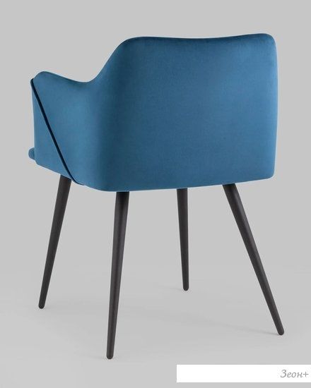 Стул Stool Group Джоэл с подлокотниками vd-joel-b29 (велюр синий)