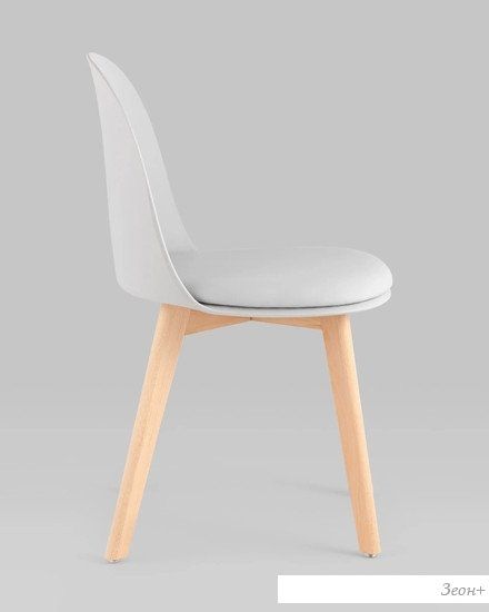 Стул Stool Group Fog с подушкой SL-7022DM (светло-серый, деревянные ножки)