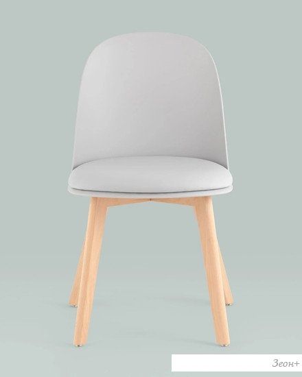 Стул Stool Group Fog с подушкой SL-7022DM (светло-серый, деревянные ножки)