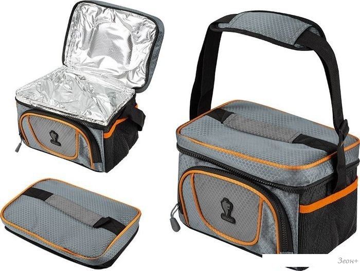 Термосумка Leonord ML15009 5л (серый/оранжевый)