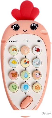 Музыкальная игрушка Zabiaka Крошка-Моркошка 5148882 (розовый)