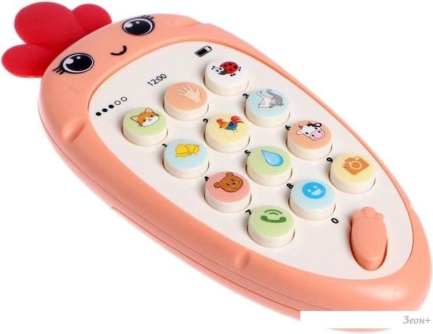 Музыкальная игрушка Zabiaka Крошка-Моркошка 5148882 (розовый)