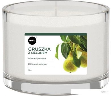 Свеча Aroma Home Scented Candle Pear And Melon Ароматическая 115 г