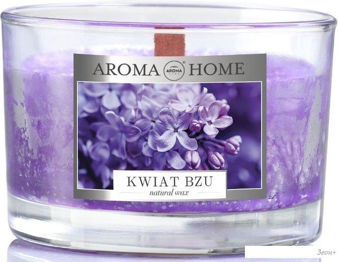 Свеча Aroma Home Scented Candle Lilac Flower Ароматическая 115 г