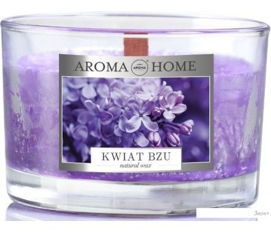 Свеча Aroma Home Scented Candle Lilac Flower Ароматическая 115 г