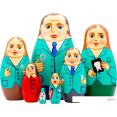 Развивающая игра Брестская Матрешка В виде персонала кабинета стоматолога (набор 7 шт)