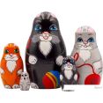 Развивающая игра Брестская Матрешка Коты (набор 5 шт)
