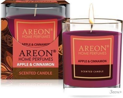 Ароматизированая свеча Areon Apple & Cinnamon CR01 (120г)