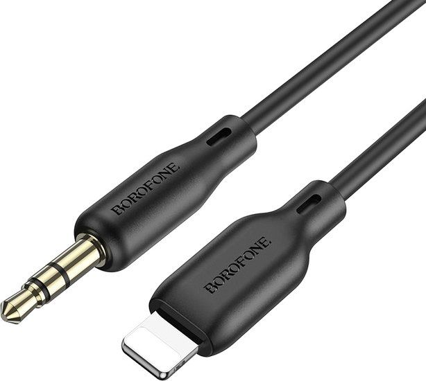 Кабель Borofone BL18 Lightning - 3.5 jack (1м, черный)