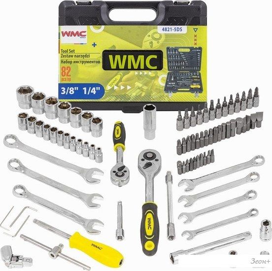 Универсальный набор инструментов WMC Tools WMC-4821-5DS-м (82 предмета)