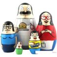 Развивающая игра Брестская Матрешка С персонажами мультсериала Bob's Burgers (набор 5 шт)
