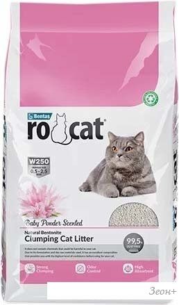 Наполнитель для туалета RoCat W250 Baby Powder 5 л