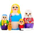 Развивающая игра Брестская Матрешка Алиса в стране чудес (набор 5 шт)