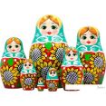 Развивающая игра Брестская Матрешка В сарафане с подсолнухами (набор 7 шт)