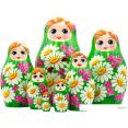Развивающая игра Брестская Матрешка В летнем сарафане с ромашками (набор 7 шт)