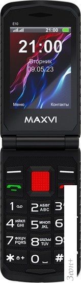 Кнопочный телефон Maxvi E10 (красный)