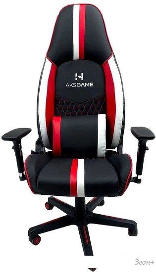 Кресло AksHome Bolid Eco 80349 (белый/черный/красный)