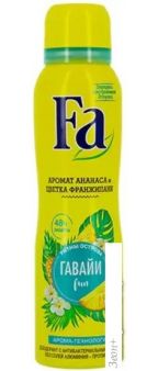 Дезодорант-спрей Fa Ритмы острова Гавайи. Аромат ананаса и цветка франжипани 150 мл