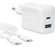   Anker 312 20W Wall Charger (2 Ports) + C