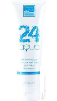 Beauty Style Крем для лица Аква 24 увлажняющий массажный (250 мл)