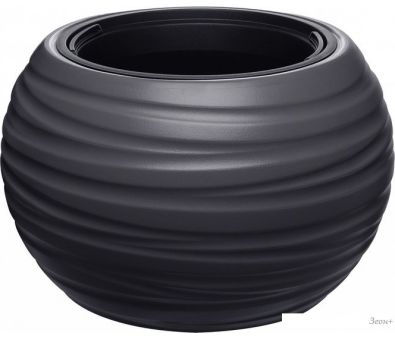 Кашпо Эльфпласт Luna D435 ЕР633 (графитовый)