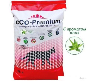 Наполнитель для туалета Eco-Premium с ароматом алоэ 55 л