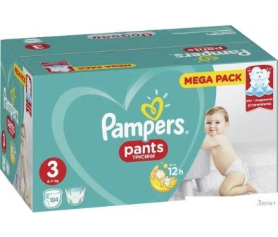 - Pampers Pants 3 Midi (104 )