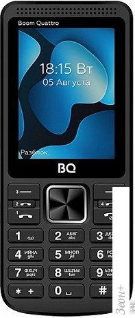 Кнопочный телефон BQ-Mobile BQ-2455 Boom Quattro (черный)