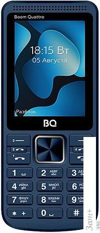 Кнопочный телефон BQ-Mobile BQ-2455 Boom Quattro (синий)