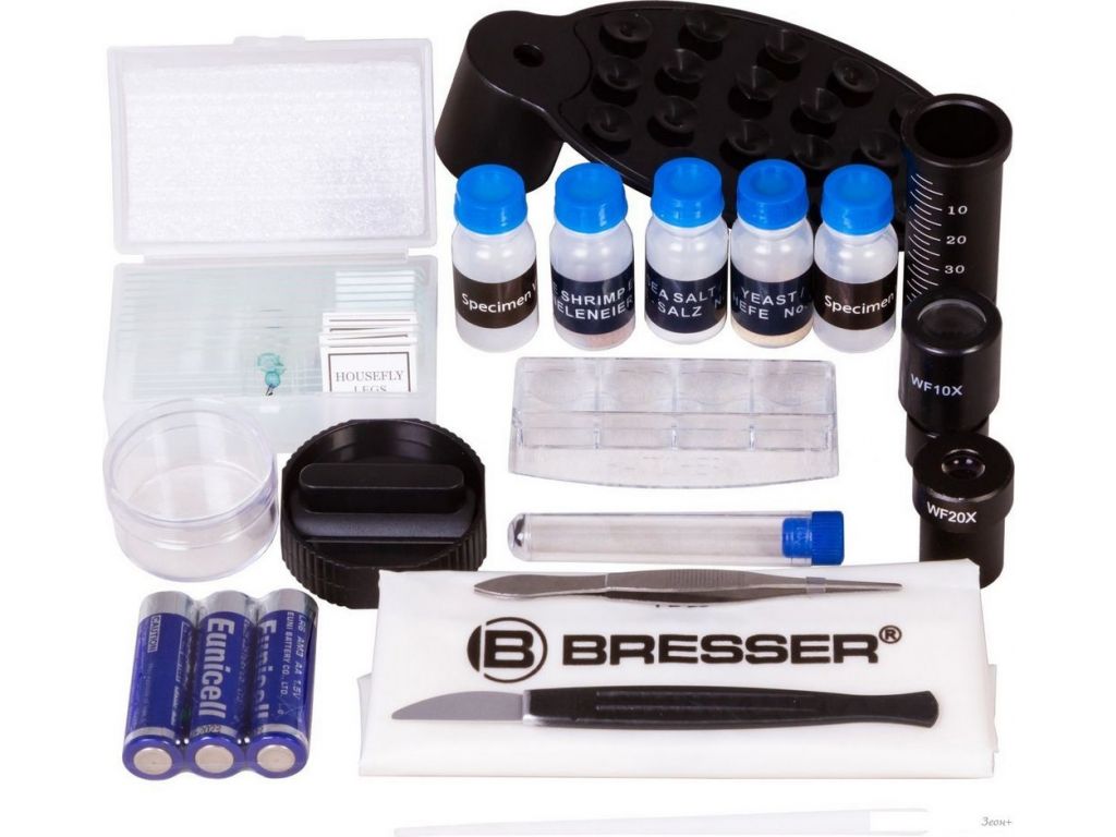 Детский микроскоп Bresser Junior Biolux SEL 40–1600x 74319 (зеленый)