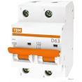 Выключатель автоматический TDM Electric ВА 47-100 2Р 63А (D) 10кА SQ0207-0020
