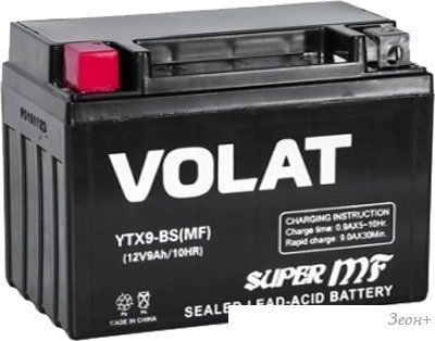 Мотоциклетный аккумулятор VOLAT YTX9-BS (9 А·ч)