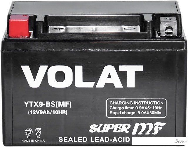 Мотоциклетный аккумулятор VOLAT YTX9-BS (9 А·ч)