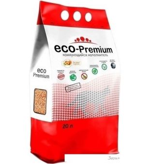 Наполнитель для туалета Eco-Premium с ароматом персика 20 л