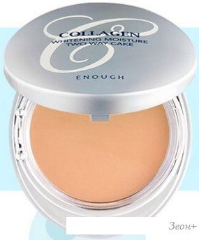 Компактная пудра Enough Collagen Whitening Moisture Twoway Cake Со сменным блоком тон 21 (2x13 г)