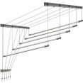Сушилка для белья Comfort Alumin Group Потолочная 5 прутьев Silver Style 190 см (алюминий)