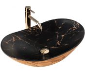  Rea Royal in Black Marble/Gold REA-U8008