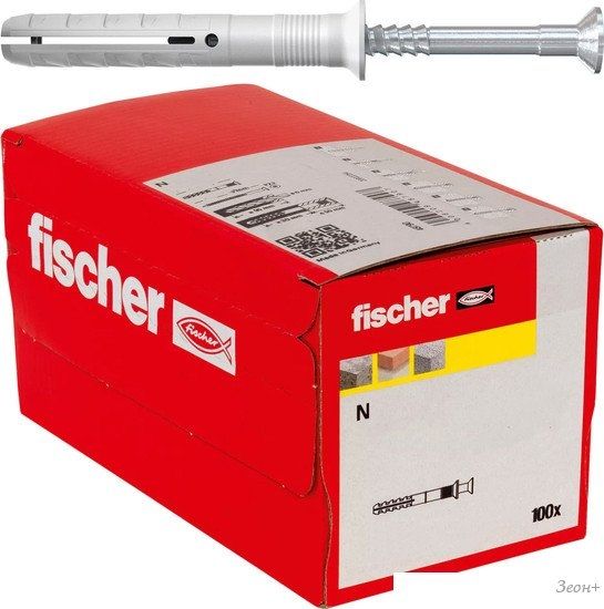 Дюбель-гвоздь Fischer N 6 x 60/30 S 48789 (100 шт)