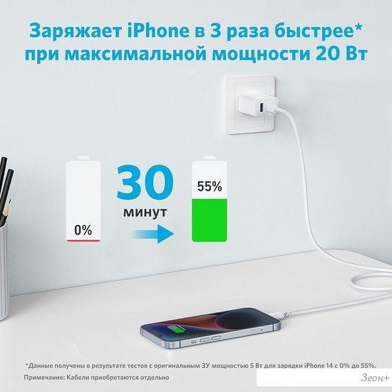 Сетевое зарядное Anker 312 20W Wall Charger (2 Ports)