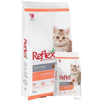 Сухой корм для кошек Reflex Kitten Food with Chicken 15 кг