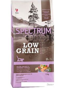 Сухой корм для кошек Spectrum Low Grain Sterilised Adult with Salmon, Anchovy & Cranberry (для стерилизованных с лососем, анчоусом и клюквой) 12 кг