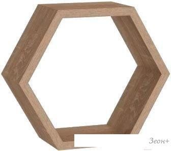 Полка DOMAX FHS 300 Hexagonal Shelf DS 300x260x115x18 (сонома оак)