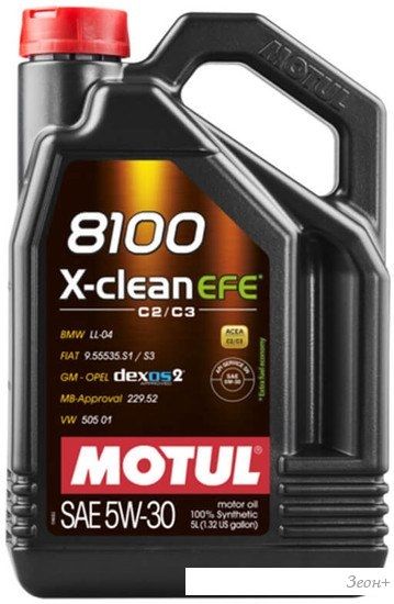 Моторное масло Motul 8100 X-Clean EFE 5W-30 5л