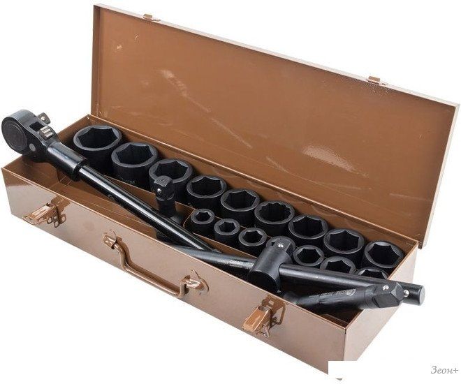 Набор трещотка с головками Forstime FT-6212-5MPB (21 предмет)