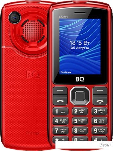 Кнопочный телефон BQ-Mobile BQ-2452 Energy (красный)