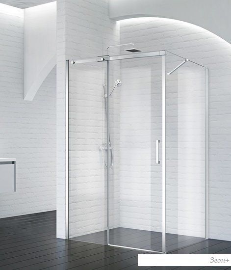 Душевой уголок BelBagno ACQUA-AH-1-140/90-C-Cr (прозрачное стекло)