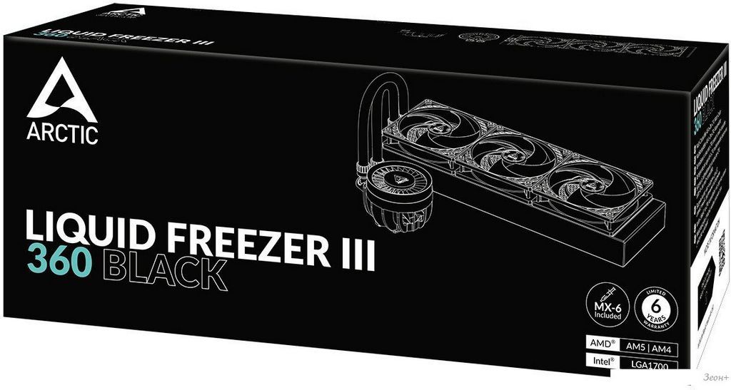 Система жидкостного охлаждения для процессора Arctic Liquid Freezer III 360 Black ACFRE00136A