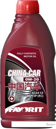 Моторное масло Favorit China Car 0W-20 SP FV3708-1-E 1л