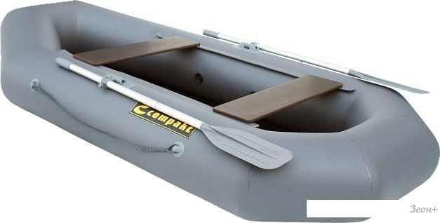 Гребная лодка Leader Компакт-240 (серый)