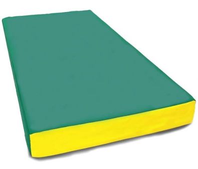 Cпортивный мат КМС №1 100x50x10 (зеленый/желтый)